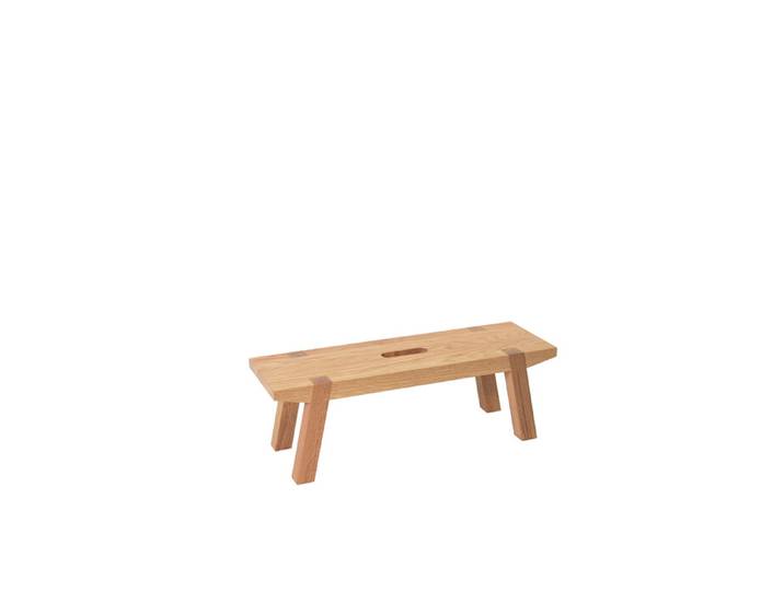 Mainzer Schemel XL Mogunto braun, Designer Marcus Hofbauer, 60x20x19 cm