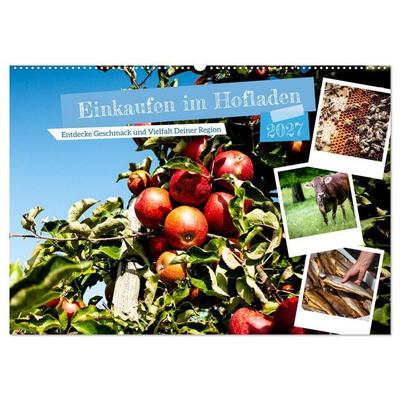 Einkaufen im Hofladen (Wandkalender 2027 DIN A2 quer), CALVENDO Monatskalender