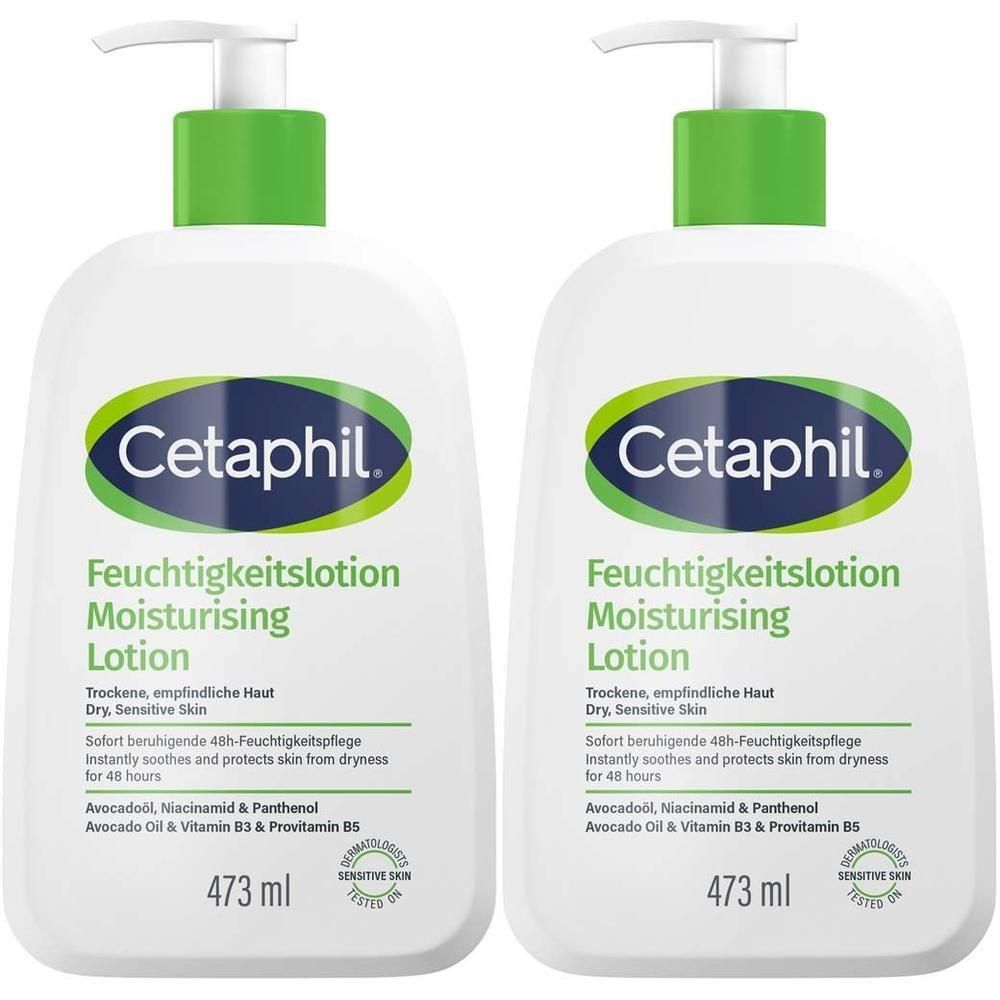 Cetaphil Feuchtigkeitslotion x2 2x473 ml Lotion