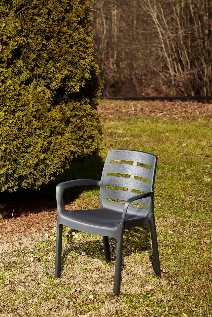 Progarden Stapelsessel polypropylen wetterfest Borneo anthrazit