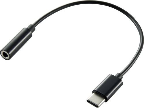 Renkforce USB-C, Audio Adapterkabel [1x USB-C Stecker - 1x Klinkenbuchse 3.5 mm] 15.00cm Flexibel