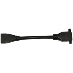 Vivolink HDMI Cable F/F for wall plate (0.25 m), Videokabel, Schwarz
