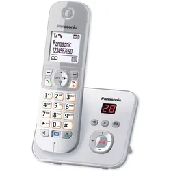 Panasonic KX-TG6821GS (DE-Version), Telefon, Silber