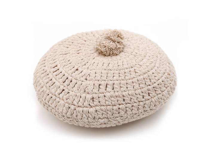 Zierkissen Floriana ecru Baumwolle B 30 T 30 cm - Zierkissen