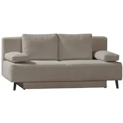 Schlafsofa Spicy Cord Grau Taupe