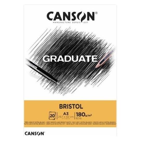 Canson Studienblock GRADUATE BRISTOL, DIN A3 (A3) (C400110384)