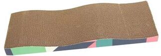 Uplifted Finds Ergonomic Wave Corrugated Cat Scratcher c