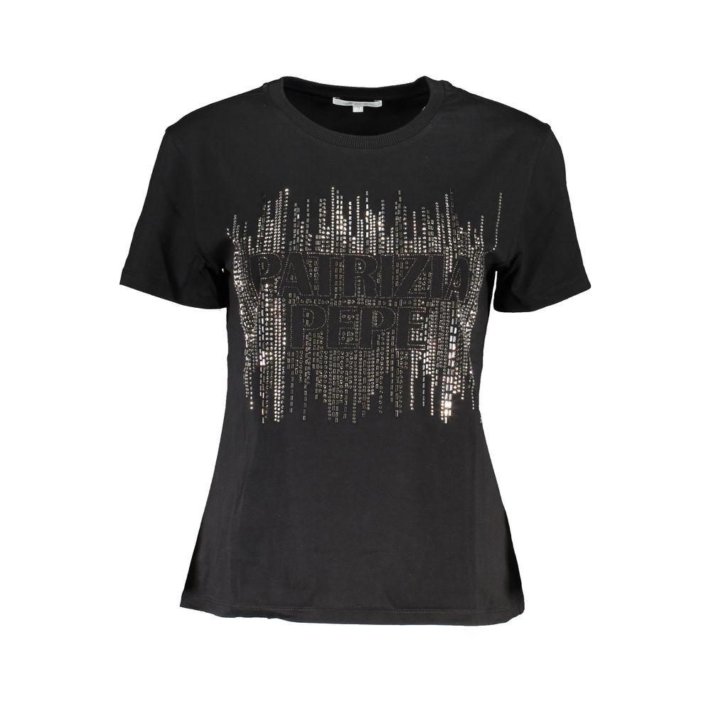 Pailletten-Logo-T-Shirt