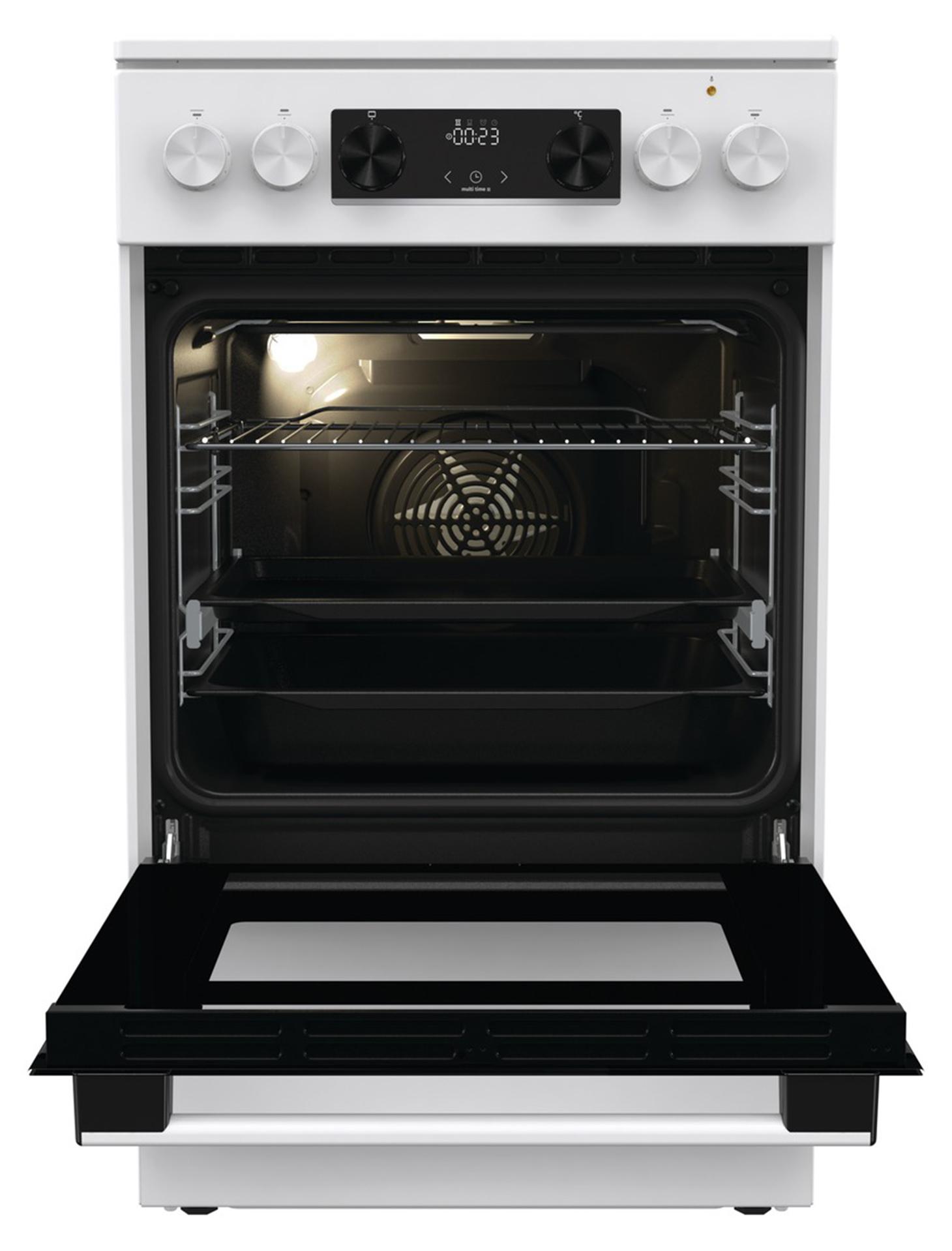 Gorenje GECS5C70WA Standherd Backofen, ExtraSteam AquaClean AirFry