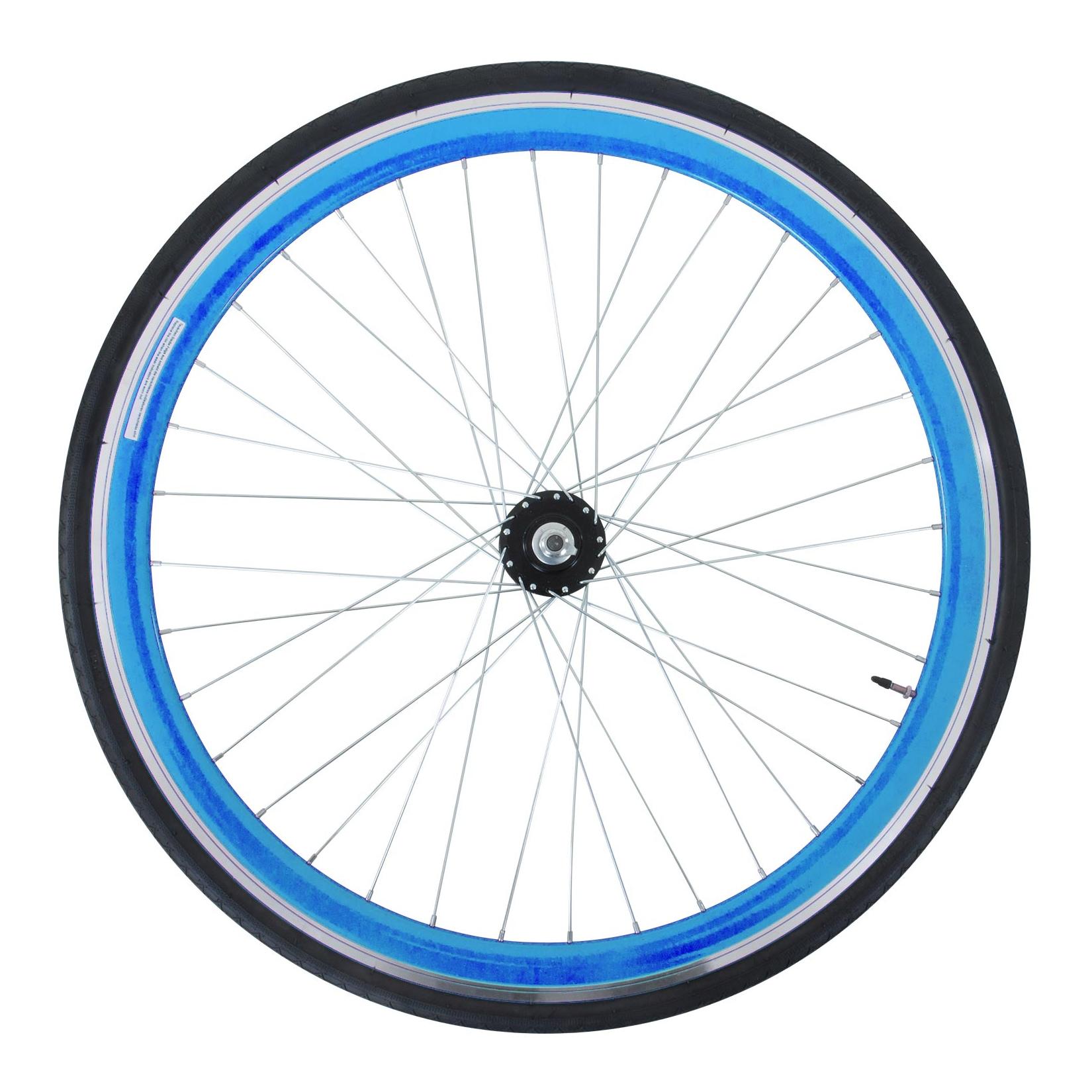 Galano Blade 700c Hinterrad Fixie Komplettrad fixed Ritzel FlipFlop Rennrad Singlespeed Fahrrad inkl. Reifen SV Sclaverand Französisches Ventil Schlauch