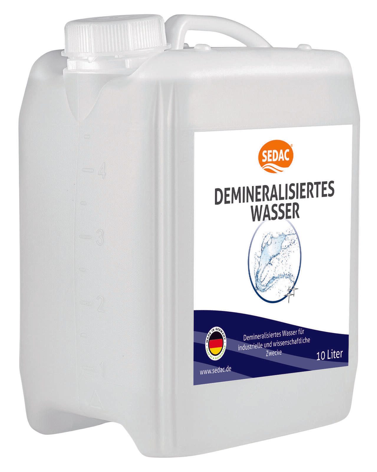 SEDAC® Demineralisiertes Wasser, 10 l PGS45-625107