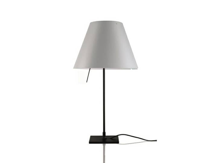 Costanzina Tischleuchte Schwarz/Mistic White - Luceplan - Wohnzimmer - Aluminium