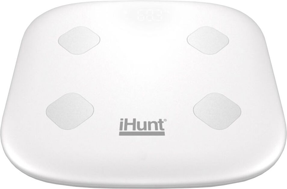Balança de WC Digital LED Inteligente Wi-Fi (Branco) - iHUNT Air Weight