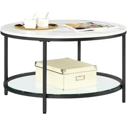 Vasagle, Couchtisch + Beistelltisch, Florence (80 x 45 cm)