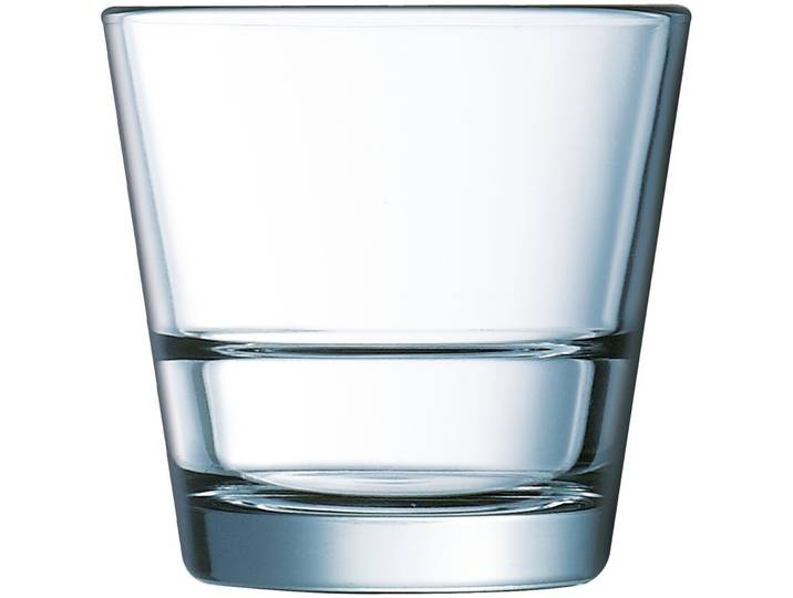 Arcoroc Trinkgläser-Set Stack Up Tansparent Glas H 8 cm 0.21 l 6 Stk - Trinkgläser-Set