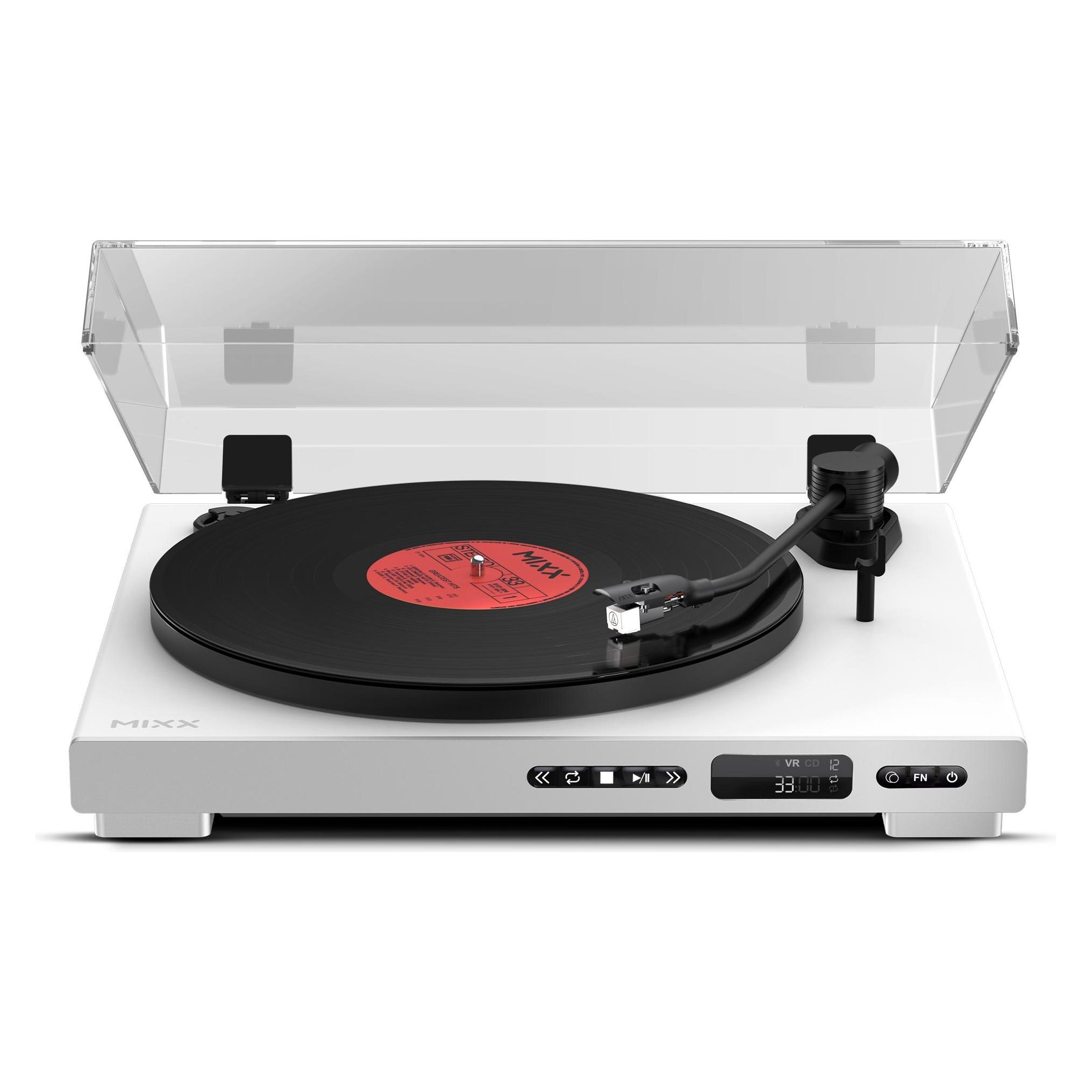 Mixx Analog Plus 2-in-1 Plattenspieler und CD-Player (Vollautomatisch) (MRRP-85-WH-583)