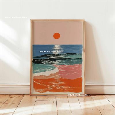 Uplift Essentials Retro Japanese Forest & Koi Zen Canvas Art style 12 16 X 24 In