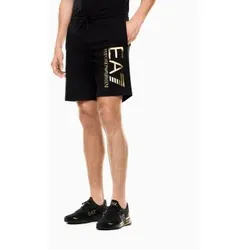EA7 für Herren. 7M001414_AF22266 Core Identity Shorts Schwarz (XS), Lässig, Sportlich, Baumwolle, Sportbekleidung, Multisport