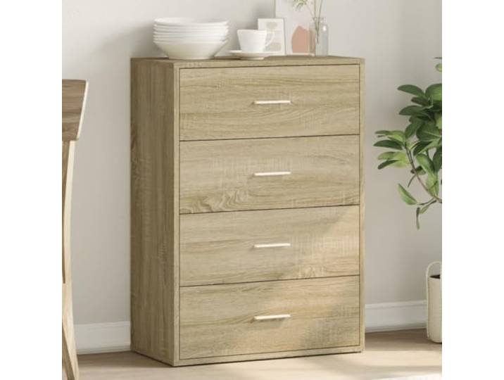 HEFZGDB Weißes Sideboard für Wohnzimmer aus Holzwerkstoff mit Stauraum, praktisches Sideboard zur Aufbewahrung mit feuchtigkeitsbeständiger Oberfläche, modernes mit hoher Stabilität,