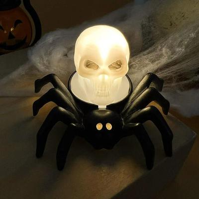 Uplift Essentials Halloween LED Spider & Skull Candle Light style A1