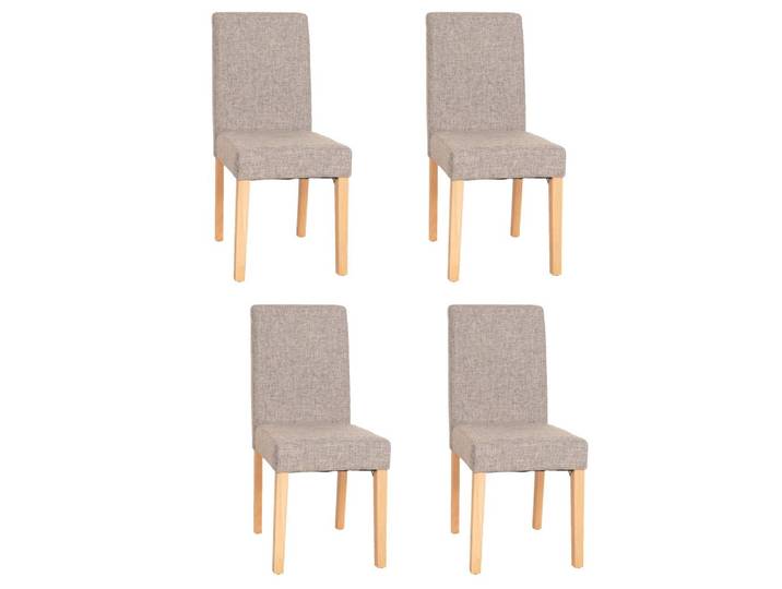 ESSZIMMERSTUHL Grau, Braun 4er-Set