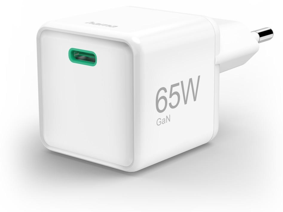 Hama Snellader GaN USB-C PD 65W Wit