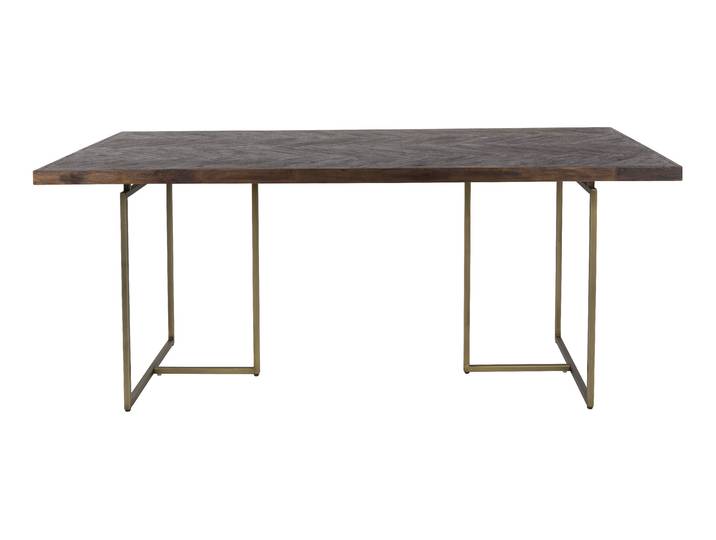 Dutchbone Eettafel Class Antique Brass, 180 x 90cm - Hout