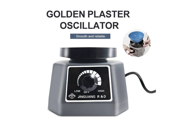 Plaque vibrante dentaire 110V/220V, table vibrante, vibrateur dentaire haute puissance, oscillateur de plâtre rond de 4 pouces, vibrateur de laboratoire antidérapant