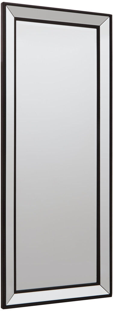 Metro Rectangle Mirror Black 147cm H X 61cm W X 4cm D