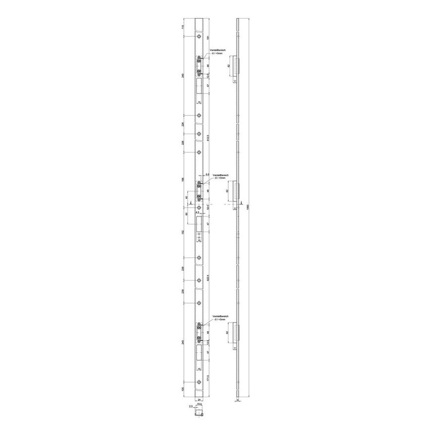 MSL U-Schliessleisten BV-24421 VariFlex (Türgriff) (14471219)