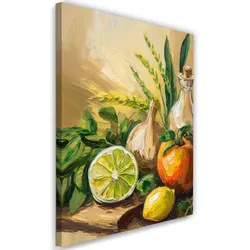 WANDBILD gemüse obst lebensmittel