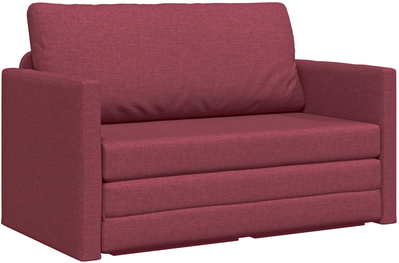vidaXL Canapé-Lit Bordeaux 124 x 71 x 78 cm tissu