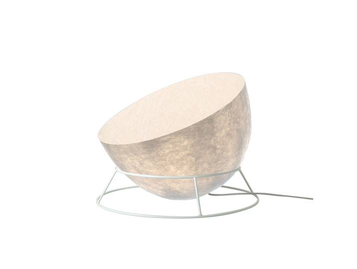 IN-ES.ARTDESIGN lampadaire H2O F NEBULITE (Blanc - acier et Nebulite)