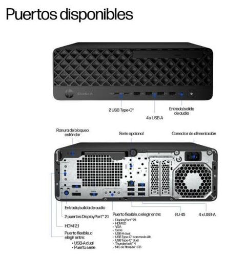 HP EliteDesk 8 SFF G1i, Intel Core Ultra 5 235, 16 GB RAM, 512 GB SSD, Intel Grafik, Windows 11 Pro, Desktop-PC