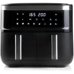 Domo DO537FR Heissluft-Fritteuse Überhitzungsschutz, Timerfunktion, mit Display, Antihaftbeschichtu, Fritteuse, Schwarz
