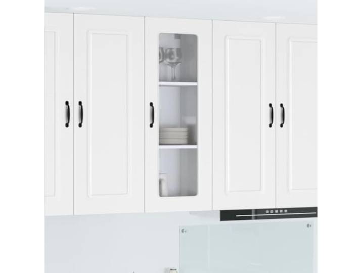 KFPOERTFGD Küchen-Wandschrank, Holzwerkstoff Küchenschrank 40 x 31 x 100 Modernes Design, Mit 3 Regalfächern, Platzsparende Aufbewahrung