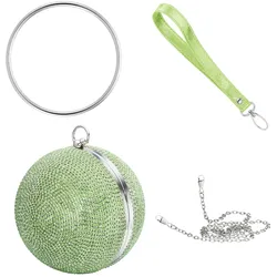 Julie Julsen Handbag Metall mit Zirkonia grün