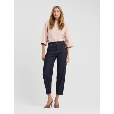 5-Pocket-Jeans GANG "94BLAKE", Damen, Gr. 25, Normalgrößen, blau (prewashed), 98% Baumwolle, 2% Elasthan, unifarben, Basic, regular fit 7/8-Länge, Jeans 5-Pocket-Jeans, im 5-Pocket-Style