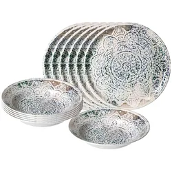 Ritzenhoff & Breker, Geschirrset, Luigi Pizza- & Pasta-Set (12 Stk.)