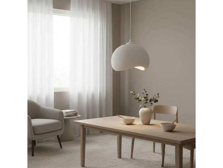 Suspension design organique en fibre de verre NOXIS - Blanc