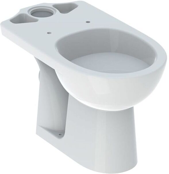 Geberit Renova Stand-Tiefspül-WC 203820000 für aufgesetzten AP-Spülkasten, Abgang horizontal, weiß