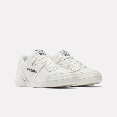 Sneaker REEBOK CLASSIC "WORKOUT PLUS", Herren, Gr. 39, weiß (chalk, chalk, schwarz), Schuhe Sneaker