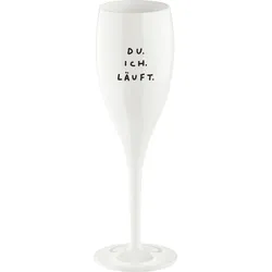 Cheers Sektglas mit Aufschrift Du Ich Läuft