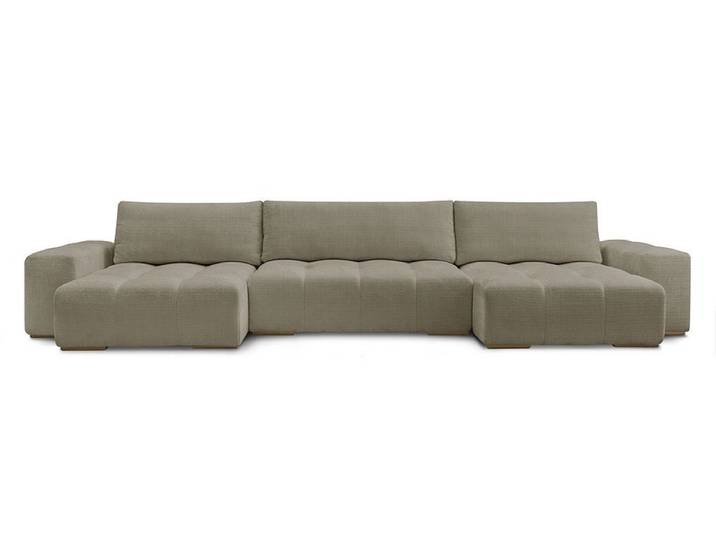 Wohnlandschaft BOBOCHIC ANAKIN Stoff mit Textur taupe