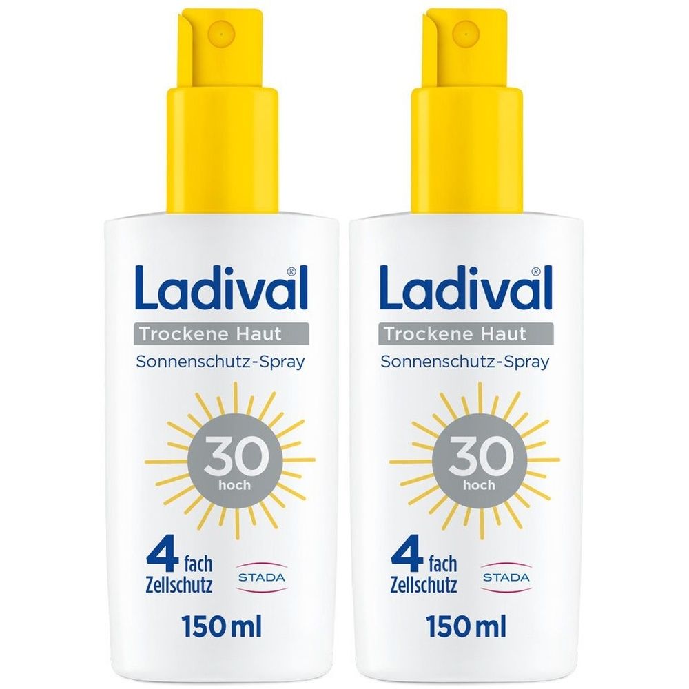 Ladival trockene Haut Sonnenschutz-Spray LSF 30 x2 2x150 ml Spray