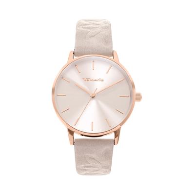 Quarzuhr TAMARIS, rosa (natur), Armbanduhren, Damen, Quarzuhr, Armbanduhr, Damenuhr, Lederarmband, analog