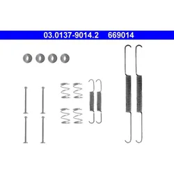 Zubehörsatz Bremsbacken ATE 03.0137-9014.2 für Opel Kadett B C Caravan