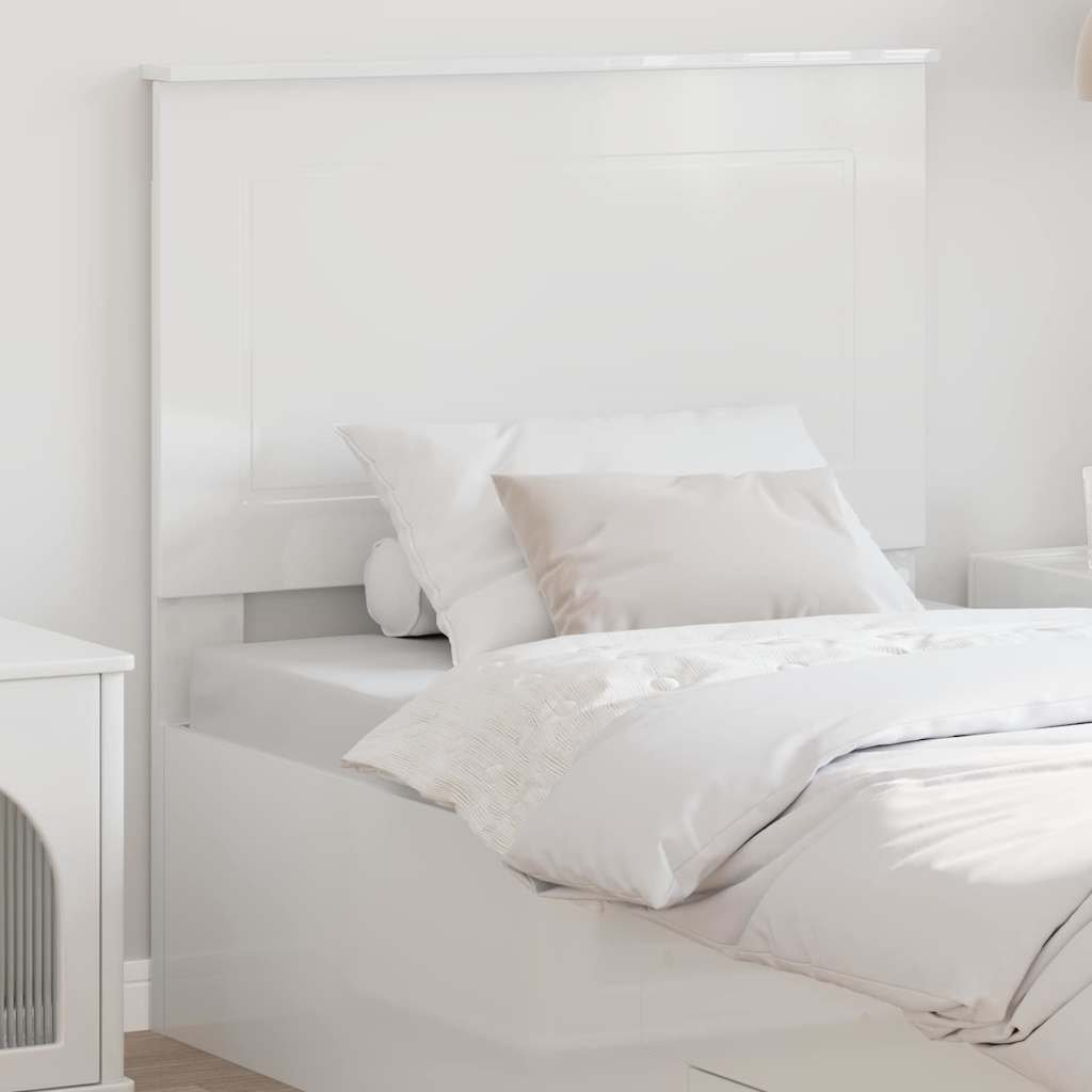 17 Stories Headboard Gloss White Twin