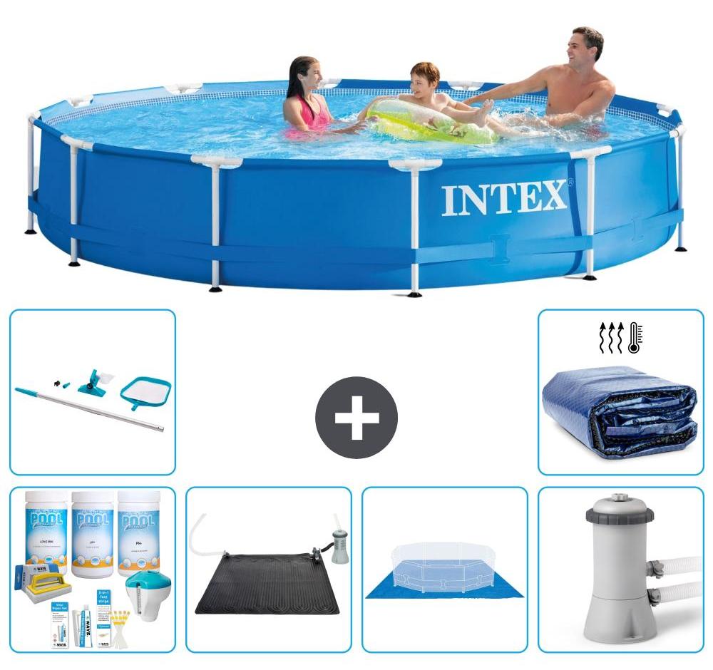 Frame Pool Rund - 366x76 cm - 7-teilig S20437
