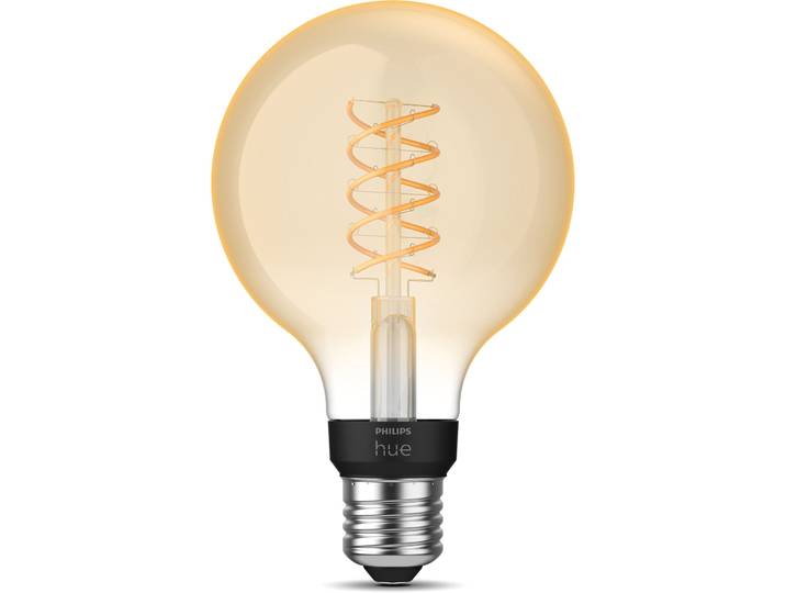 Leuchtmittel Philips Hue Globe Glas 7.2W E27 - Farbe: Transparent - LED - Lichtfarbe: Weiss - Leuchtmittel- LED Leuchtmittel